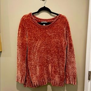 copper colored sweater
